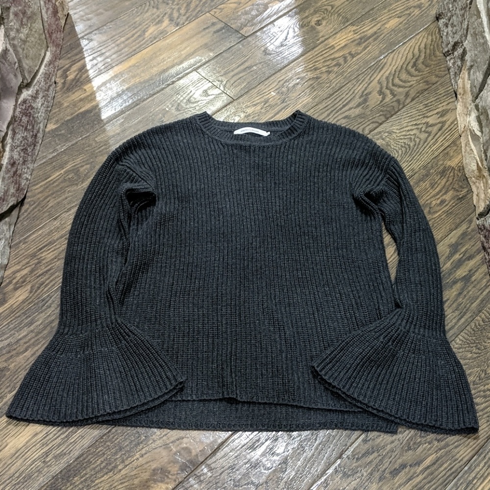 Stitches and Stripes Bell Shape Sleave Sweater